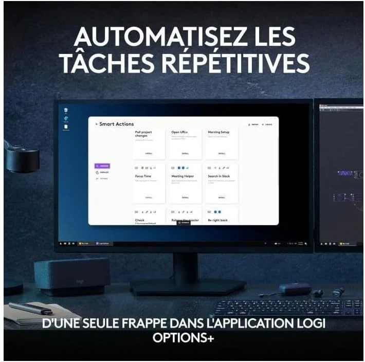 Logitech MX Keys S - Hellgrau, Französisches AZERTY-Layout