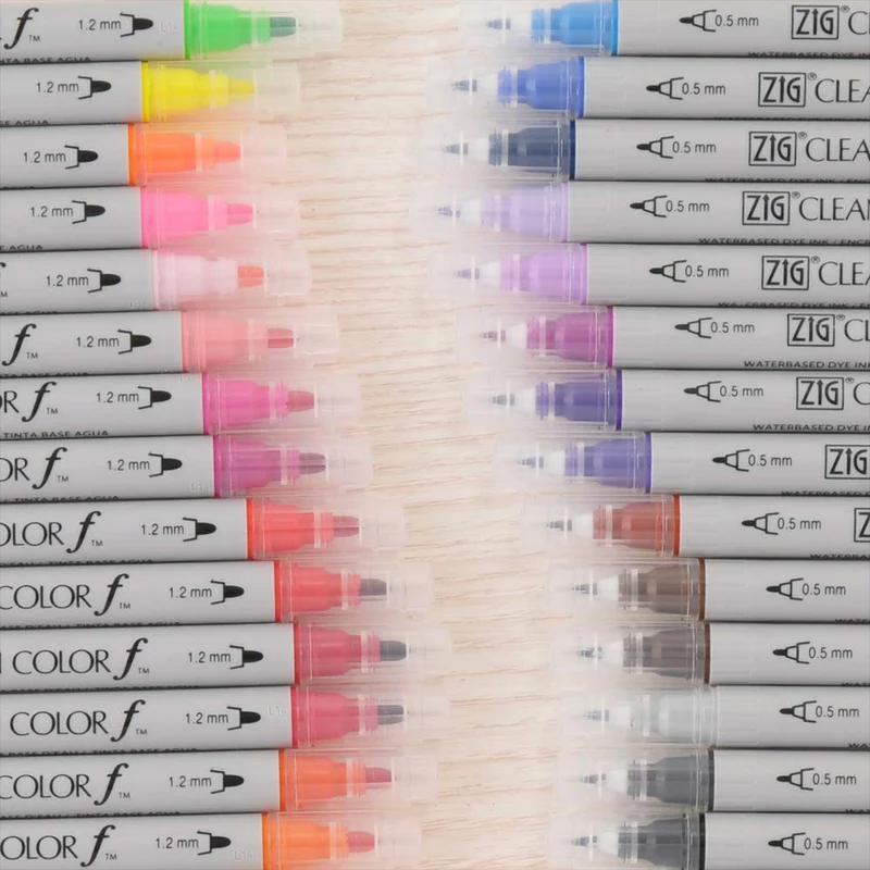 Kuretake ZIG Twin Tip Marker reinigen Farbe F, 36 Farbe Set (tcs-6000t/36 V)