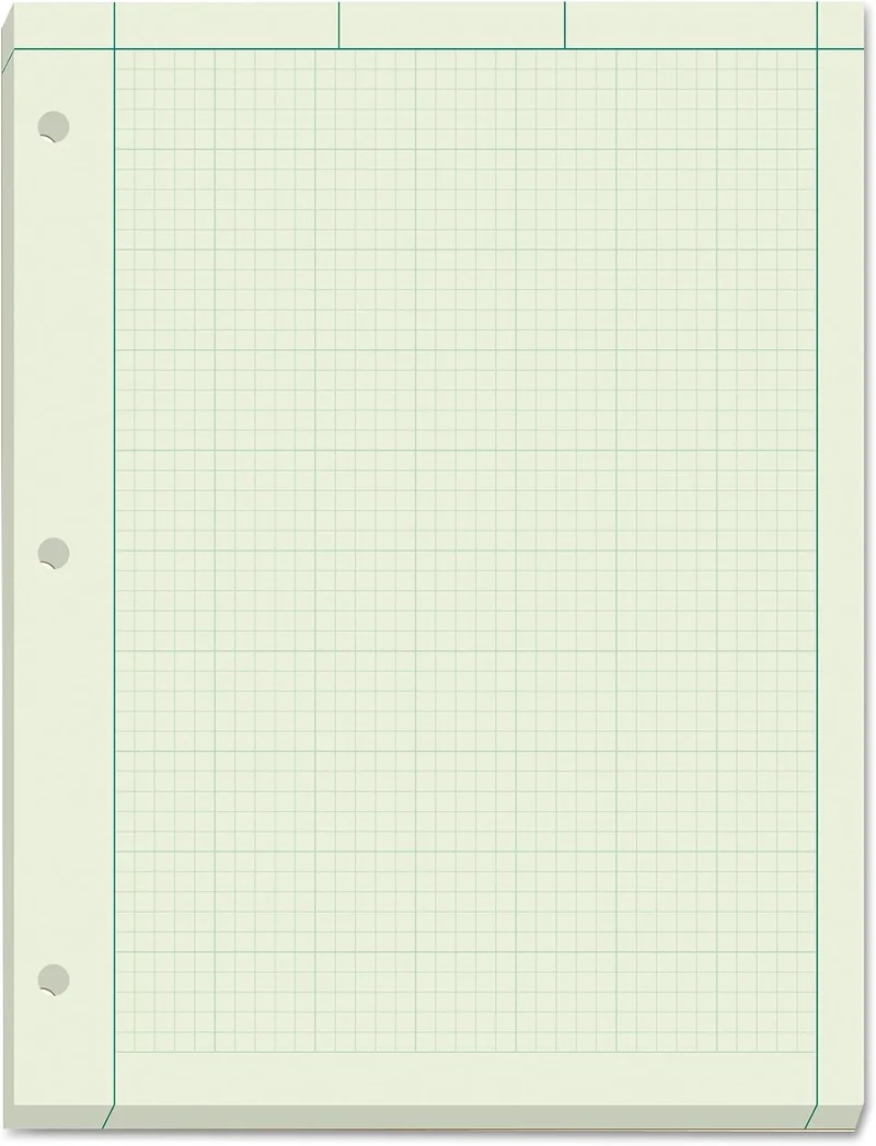 Tops Engineering Computation Pad, grün, 200 Sheets, 200 Sheets