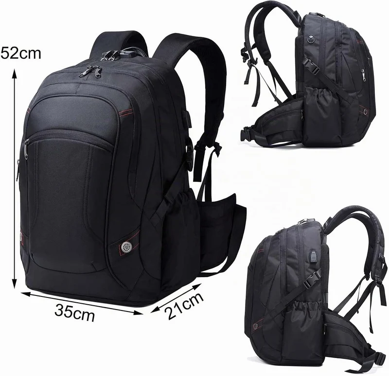 Vmokki Laptop Rucksack 17,3 Zoll Arbeitsrucksack Anti Diebstahl Wasserdicht Gross Ergonomisch Hüftgu
