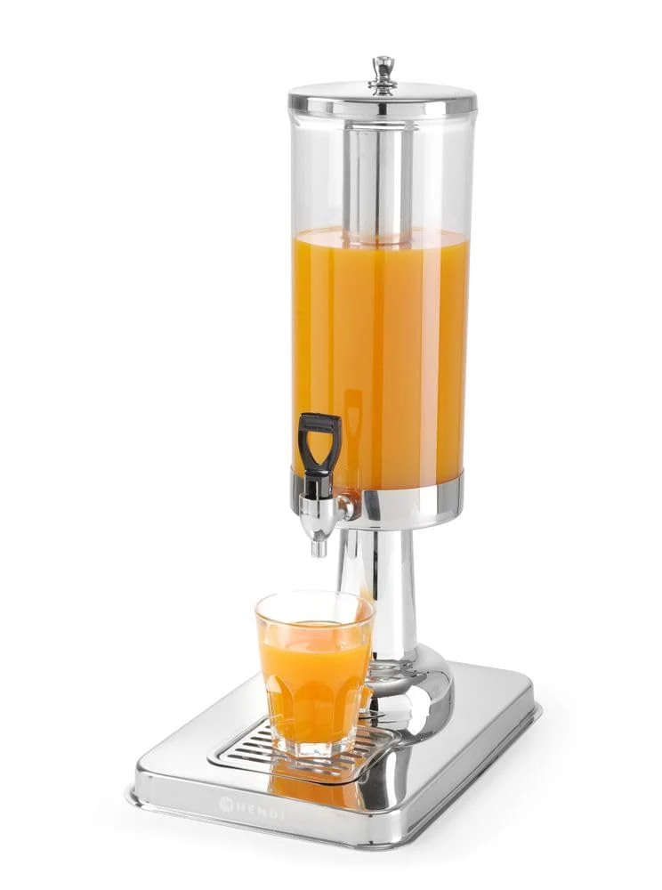 HENDI Saftspender, 3L, Wasserspender, Limonadenspender, Inkl. Tropffreiem Ablashahn, 215x315x(H)490m