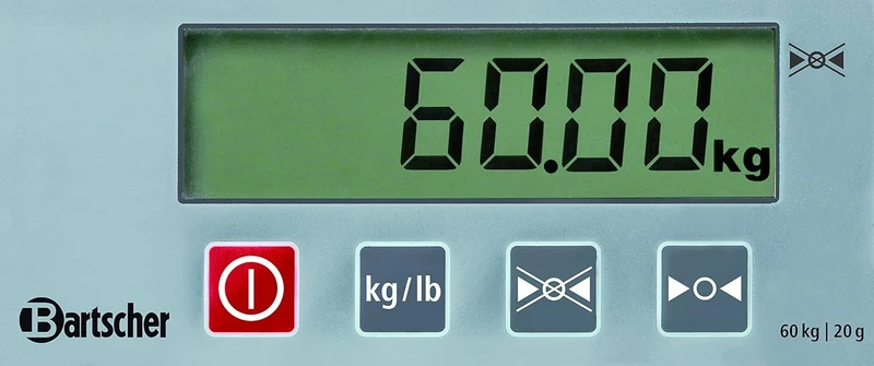 Bartscher Elektronische Digital-Waage 60kg, 20g