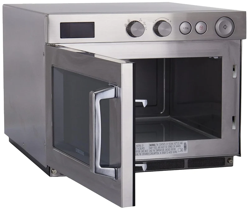 SARO SAMSUNG Mikrowelle für Gastronomie – 26 L – 1500 W – 5 Leistungsstufen – Edelstahl/Keramik – Dr