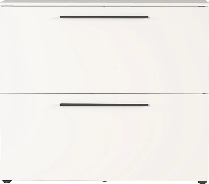 Germania Schuhschrank 2575-84 GW-Utah, in Weiss, mit Platz für 8 Paar Schuhe, geringe Tiefe, ideal f