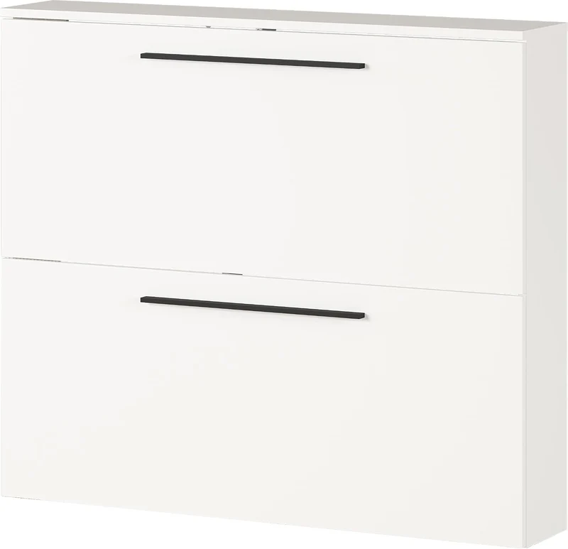 Germania Schuhschrank 2575-84 GW-Utah, in Weiss, mit Platz für 8 Paar Schuhe, geringe Tiefe, ideal f