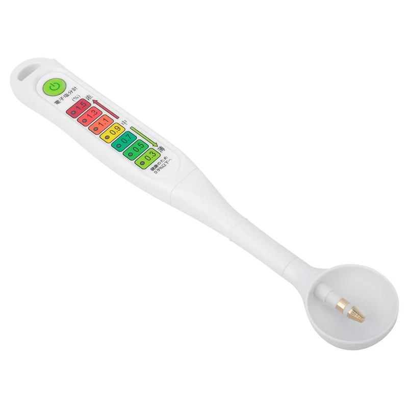 Salinometer, Food Liquid Salzgehalt Tester Meter Professionelle LED-Leuchten Präzises Salinometer zu