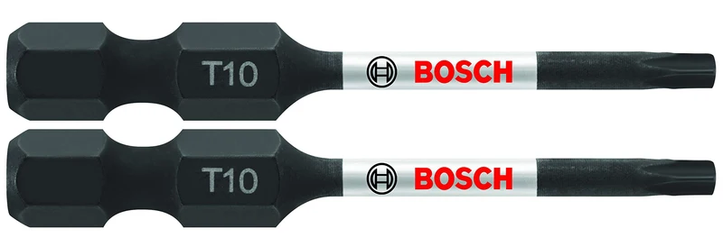 BOSCH ITT10202 Schraubendreher-Bits, 5,1 cm, Torx #10, schlagfest, 2 Stück 2 In. Schlag-Torx #10 Pow