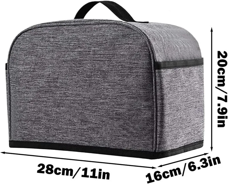 Toaster-Abdeckung, 2 Küchengeräte, und Fingerabdruckschutz mit Marmeladenverteiler-Halter und Toaste
