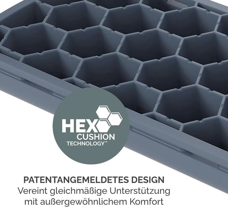 Fellowes Breyta Mauspad mit Handgelenkauflage – Marine, mit HEX Cushion Technology Silikonpolster, r