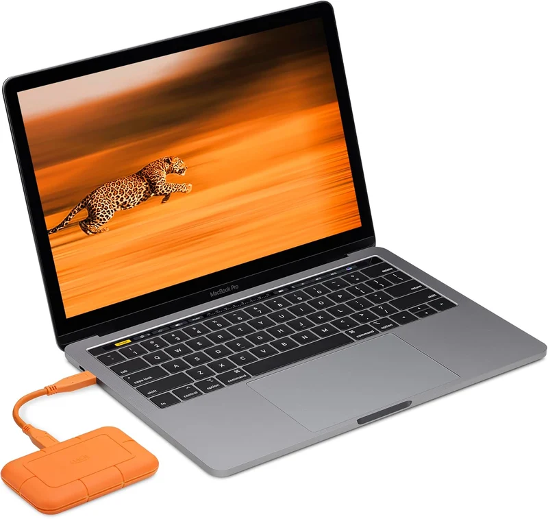 LaCie Rugged SSD externe SSD 2TB, 2.5 Zoll, PC & Mac, inkl. USB-C w/o USB-A Kabel, inkl. 3 Jahre Res