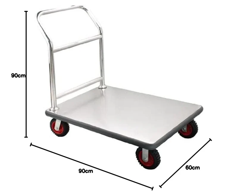 Saro AF 230 Transportwagen, Metall, Silber, 90 x 60 x 90 cm