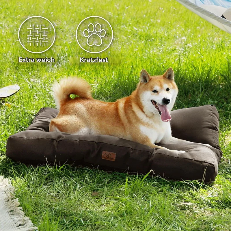 BEDSURE Hundekissen kleine Hunde waschbar - 76x50cm hundematratze wasserdicht M für kleine, mittelgr