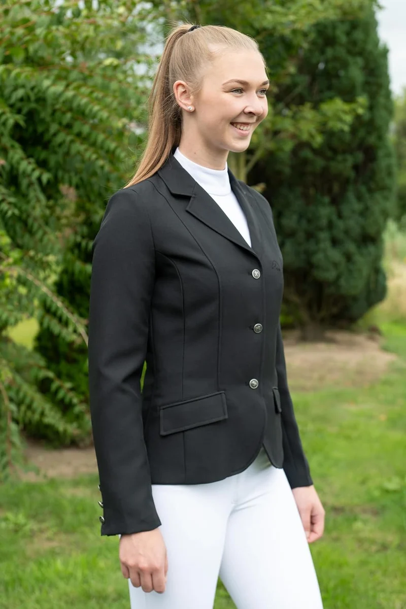 HKM 3341 Turnierjacket Marburg, Reitjacket Reitjacke schwarz Damen 48 48 Schwarz, 48 Schwarz