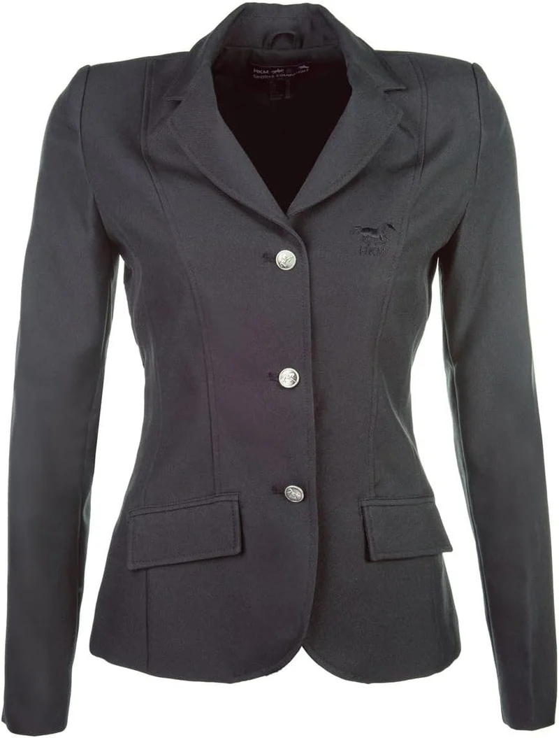 HKM 3341 Turnierjacket Marburg, Reitjacket Reitjacke schwarz Damen 48 48 Schwarz, 48 Schwarz