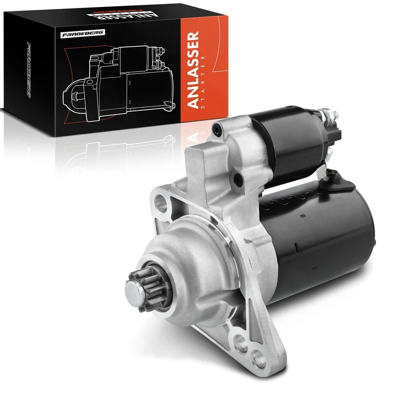 Frankberg Anlasser Starter 1,1KW Kompatibel mit A1 8X1 8XK 8XA 8XF 1.4L-2.0L A3 8P1 8P7 8PA 1.4L-2.0
