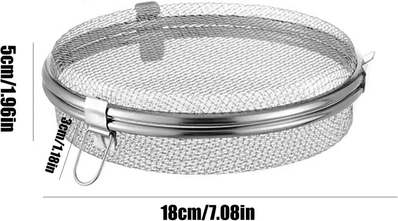 Kräuter-Trockengestell, Fischnetz Zum Trocknen Von Lebensmitteln-Fliegensicherer, Runder, Hängender