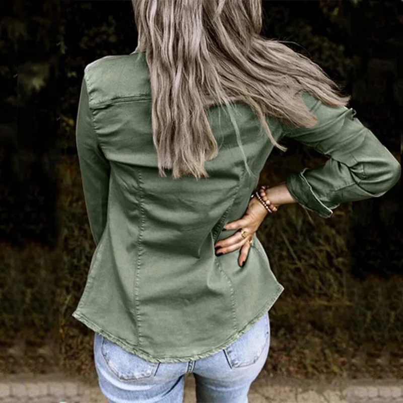 Jeansjacke für Damen, Übergrösse, Denim-Jacke mit Taschen, Sommer-Strickjacken, lang, Damen-Sportjac