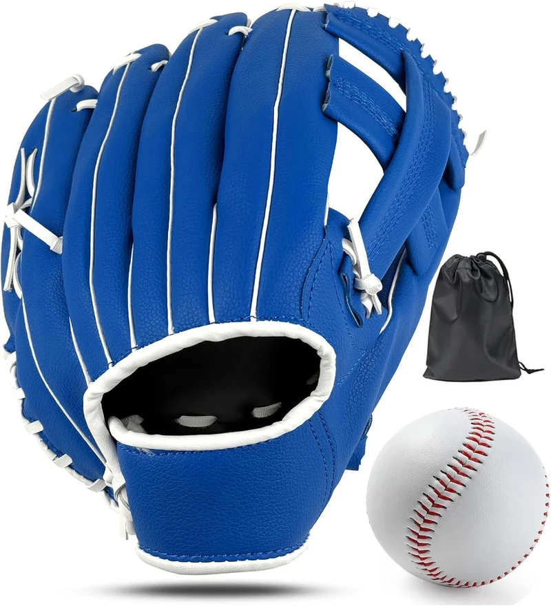 LeapBeast Baseball Handschuhe, Softball Handschuhe mit 1 Ball, Baseball Training Wettbewerb Handschu