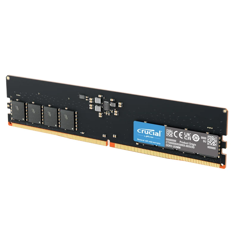 Crucial RAM 8GB DDR5 5200MHz (oder 4800MHz) Desktop Arbeitsspeicher CT8G52C42U5 8GB 5200MHz, 8GB 520
