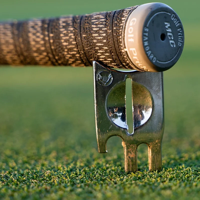 Birdicorn Golf Divot Repair Tool & Golf Ball Marker 6-in-1 Golf Divot Tool Gold, Gold