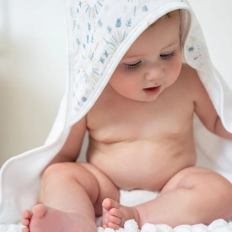 aden + anais™ Essentials Kapuzenhandtuch Harmony in 2er-Packung, Harmony