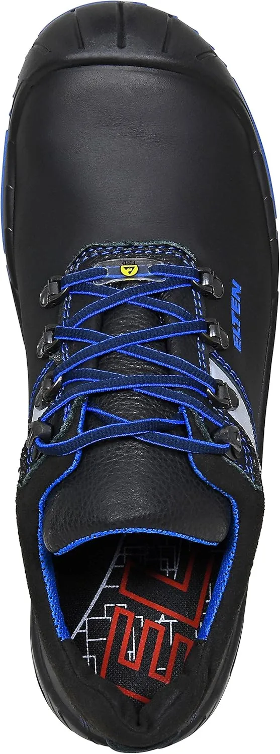 ELTEN Sicherheitsschuhe ALESSIO XXW Low ESD S3, Damen und Herren, Lederschuh, robust, Blau, Stahlkap