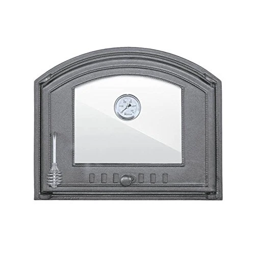 Sellon24® Backofentür aus Gusseisen Ofentür Pizzaofentür Garten Grill Brotofen H1208