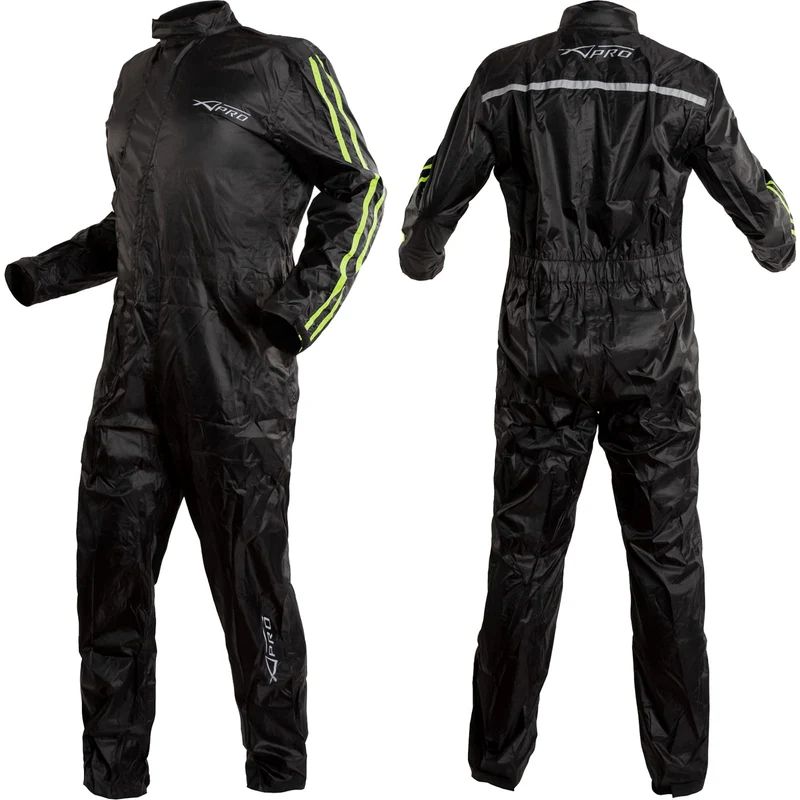A-Pro Regenjacke Motorrad Wasserdicht Regenkombi Regenanzug Regenhose Fluo S S Fluo, S Fluo