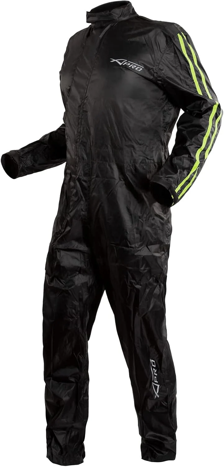 A-Pro Regenjacke Motorrad Wasserdicht Regenkombi Regenanzug Regenhose Fluo S S Fluo, S Fluo