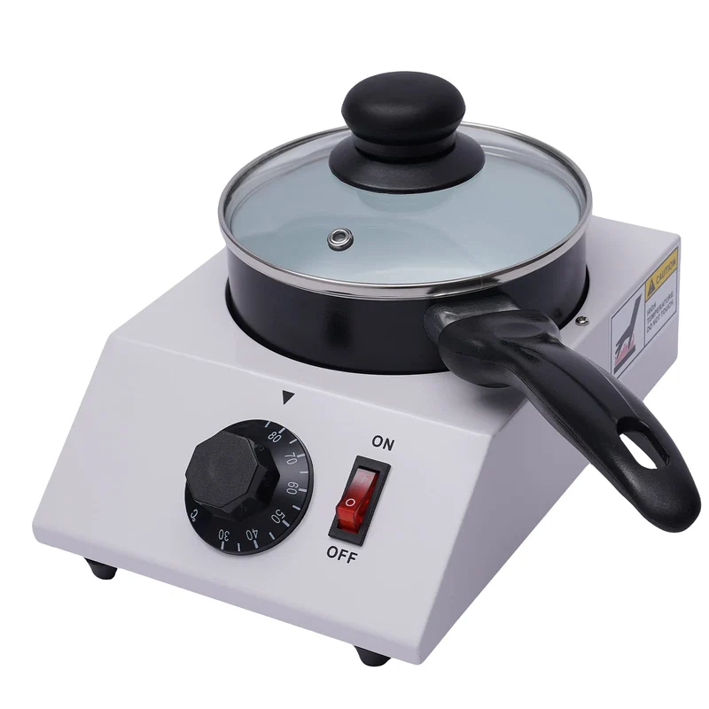 40W Elektrisches Schokofondue bis 2,2 Pfund Schokolade Schokofondue-Set Schokoladen-Fondue Einstellb