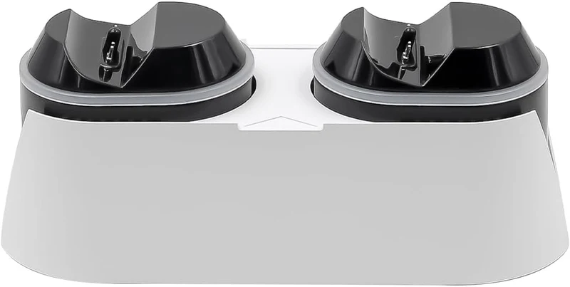POFET PS5 Schnellladestation für PS5 DualSense Controller Ladestation mit RGB-LED-Lichtanzeigen, Tri