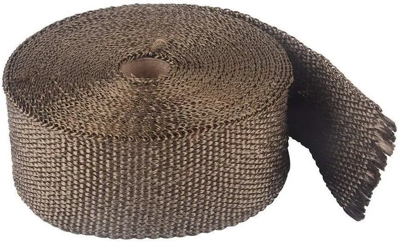 Mintice 5CM X 10M Fiberglas Titan Hitzeschutzband Auspuffband Auspuff Hitze Wickel Schild Hülle Auto