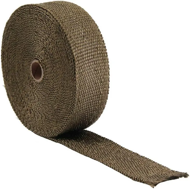 Mintice 5CM X 10M Fiberglas Titan Hitzeschutzband Auspuffband Auspuff Hitze Wickel Schild Hülle Auto