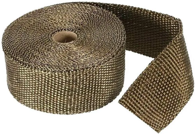 Mintice 5CM X 10M Fiberglas Titan Hitzeschutzband Auspuffband Auspuff Hitze Wickel Schild Hülle Auto