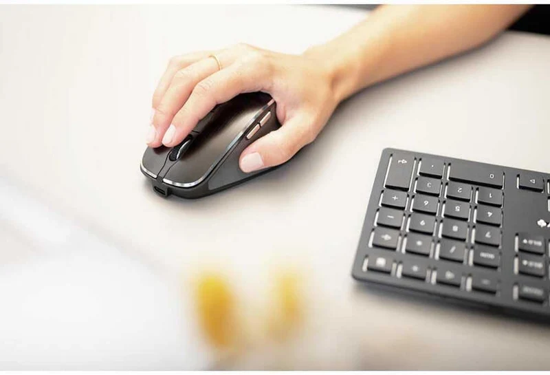 CHERRY DW 9500 Slim, kabelloses Tastatur- und Maus-Set, Internationales Layout (QWERTY), Bluetooth-