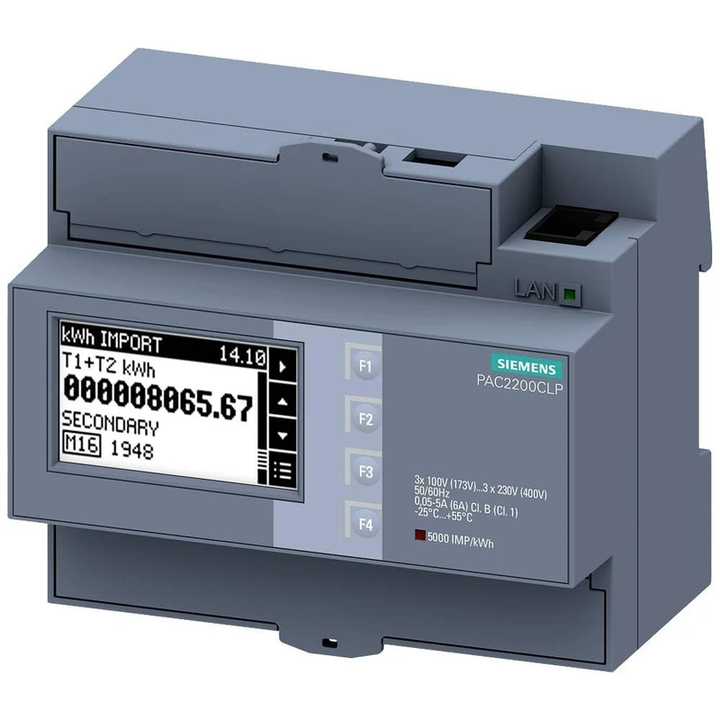 Siemens 7KM2200-2EA30-1JA1 Digitales Hutschienenmessgerät SENTRON Messgerät 7KM PAC2200, 3-phasig,