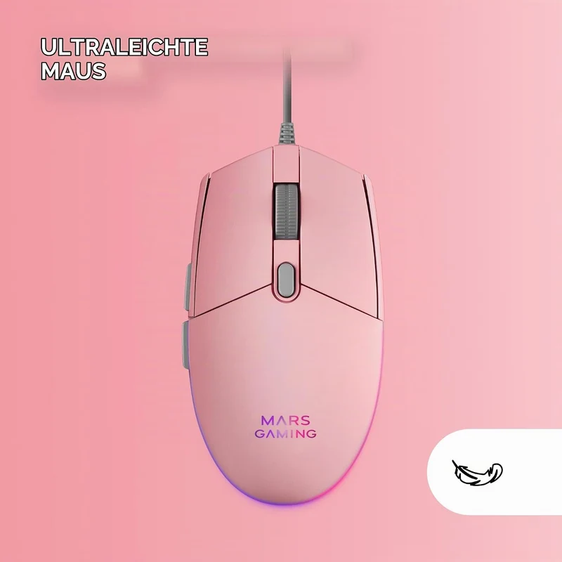 MARSGAMING MCP-RGB3, Pack Gaming-Tastatur Fixed RGB + Gaming-Maus RGB Flow 3200 DPI + Headset Over-E