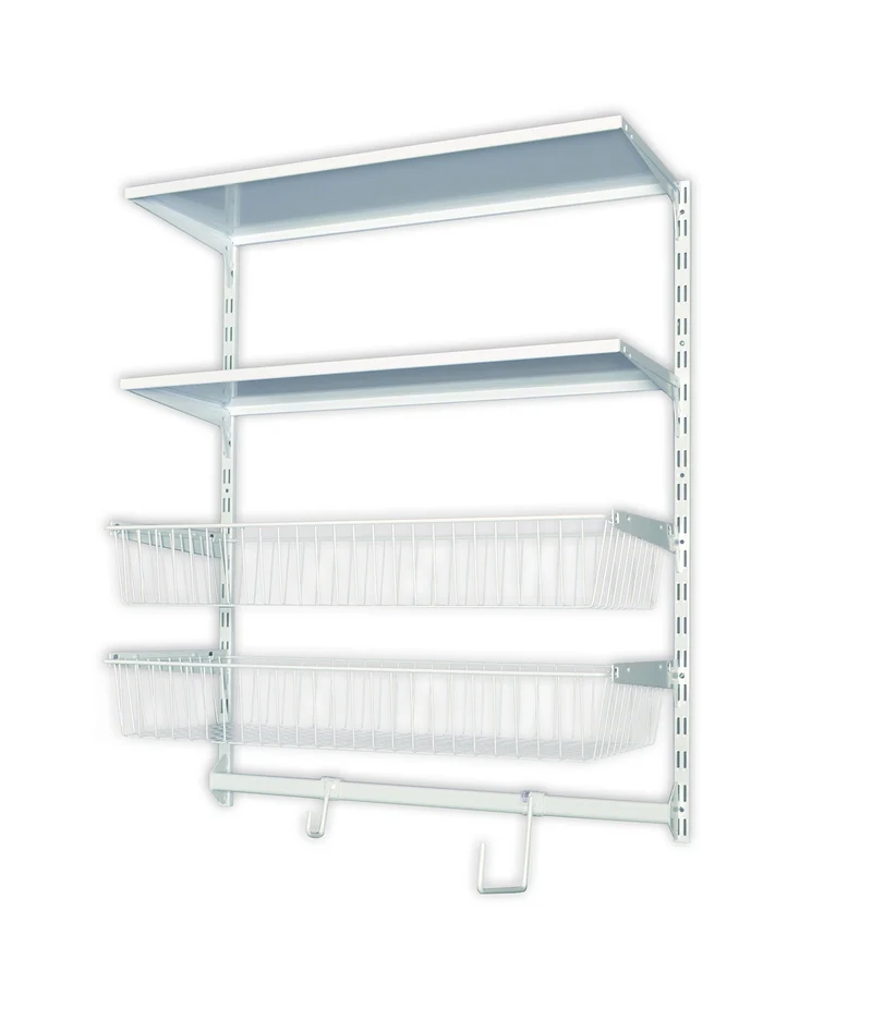 Element System Regalset PERFECT 1, Wandregal, Regal für Garage, Keller, Haushalt oder Speisekammer i