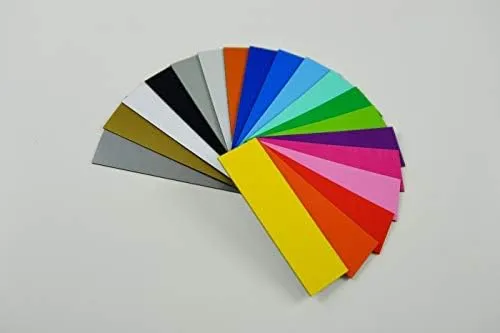25 Magnet-Etiketten, Farbe Hellviolett, Länge 10 cm – Breite 4 cm. Hellviolett Longueur 10cm - Large