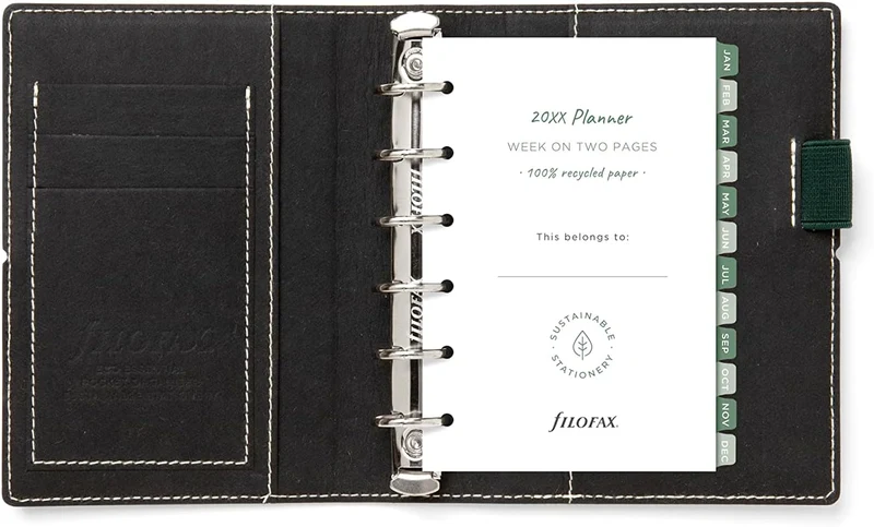 Filofax Eco Essential Pocket Organiser Ash Grey aschgrau, aschgrau
