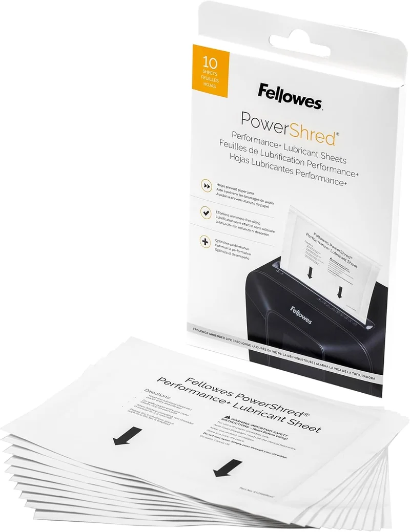 Fellowes Powershred Performance Aktenvernichter Schmiermittel Blätter mit Papier Aktenvernichter Öl