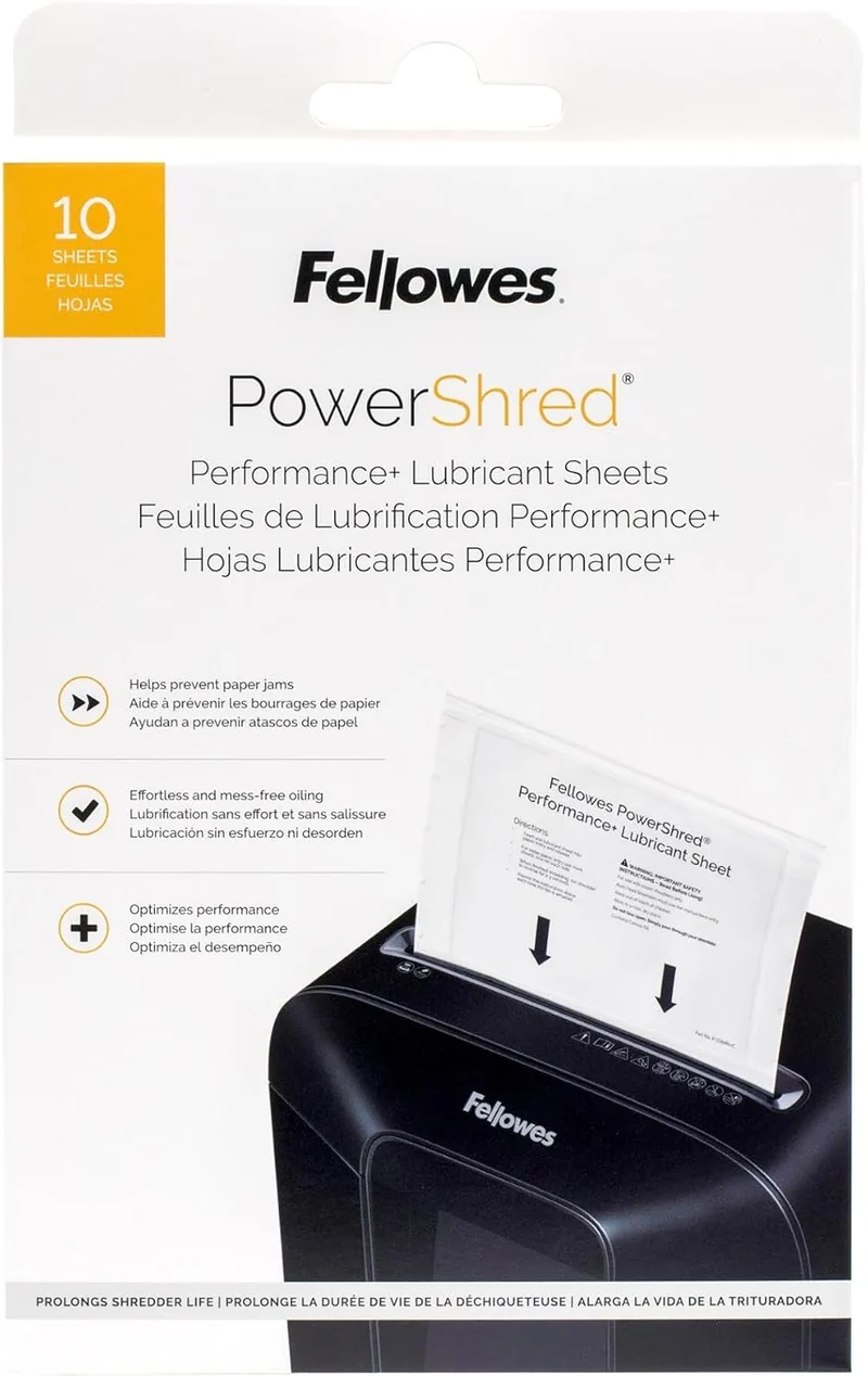 Fellowes Powershred Performance Aktenvernichter Schmiermittel Blätter mit Papier Aktenvernichter Öl