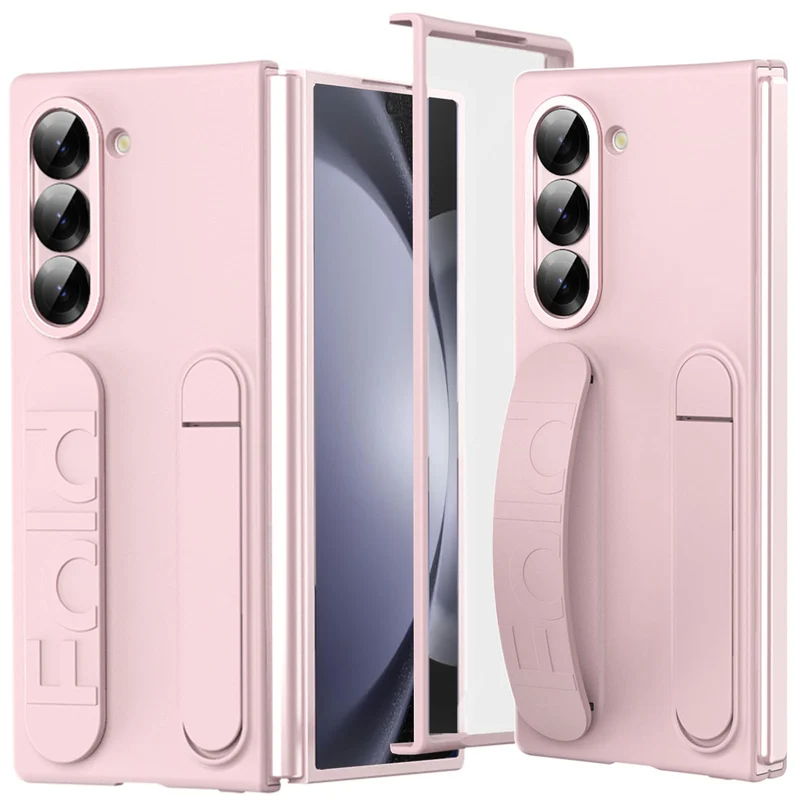 NINKI Für Samsung Galaxy Z Fold 5 hülle Armband Case mit Kickstand Galaxy fold 5 Wristband handyhüll