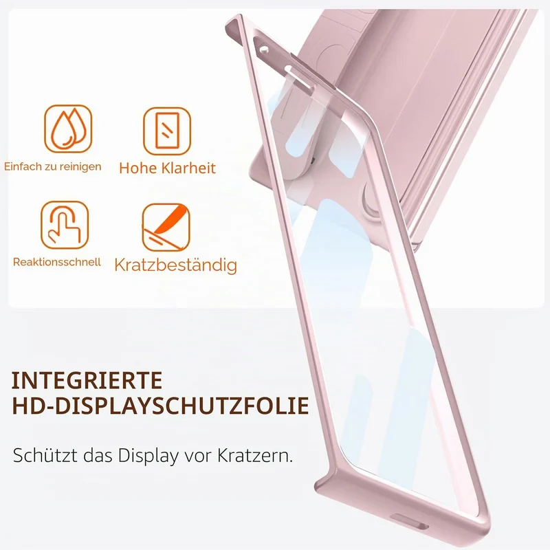 NINKI Für Samsung Galaxy Z Fold 5 hülle Armband Case mit Kickstand Galaxy fold 5 Wristband handyhüll