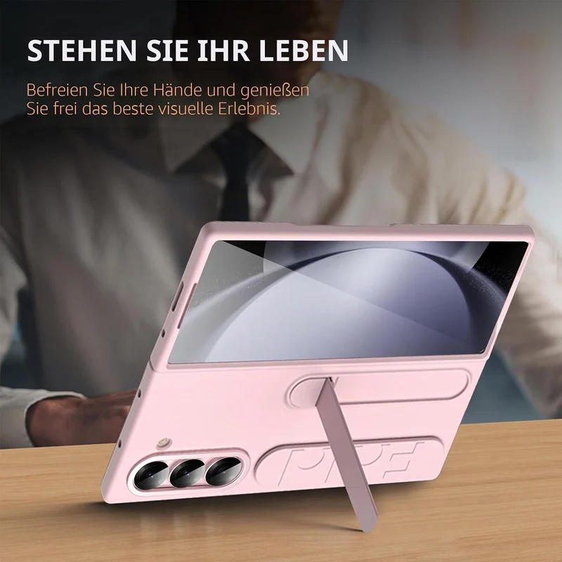 NINKI Für Samsung Galaxy Z Fold 5 hülle Armband Case mit Kickstand Galaxy fold 5 Wristband handyhüll