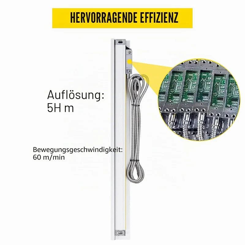 OldFe 10 Zoll Linearmassstab 3,7 kg Linear Scale Set Lineare Skala 3 m Lineare Elektronische Waage E