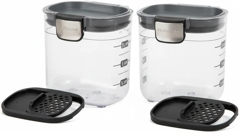 Progressive International PKS-401 Mini-Prokeeper mit luftdichter Silikondichtung, ideal für Gewürze