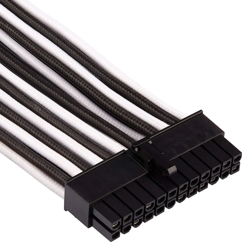 Corsair Premium Sleeved Netzteil Pro-Kabel-Set Typ4 (Generation 4-Serie) Weiss/Schwarz Pro-Set Weiss