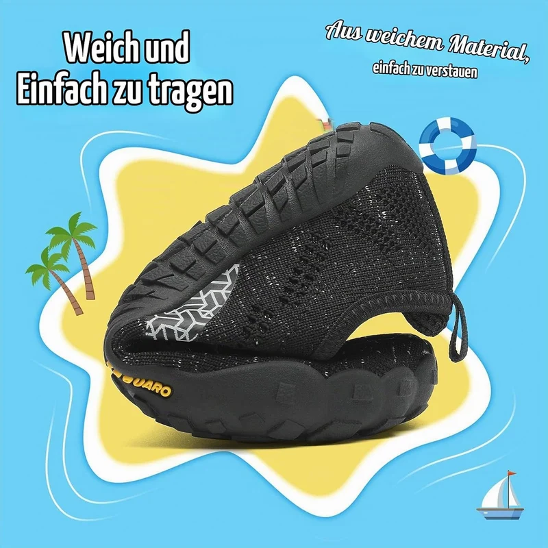 SAGUARO Kinder Barfussschuhe Schnell Trocknend Badeschuhe,24-36 EU 24 EU Schwarz, 24 EU Schwarz