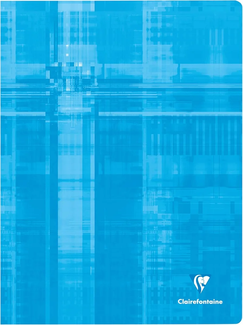 Clairefontaine 63365C - Packung mit 10 Heften DIN A4+ 24x32cm, liniert mit Rand, 90g, geheftet, 48 B